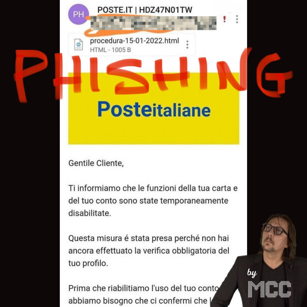 Poste Italiane phishing 1