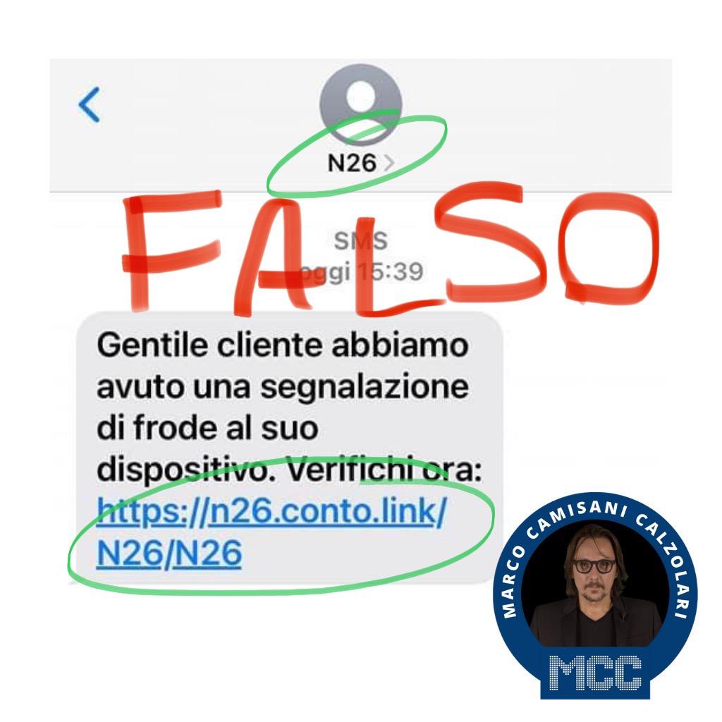 N26 segnalazione frode 1