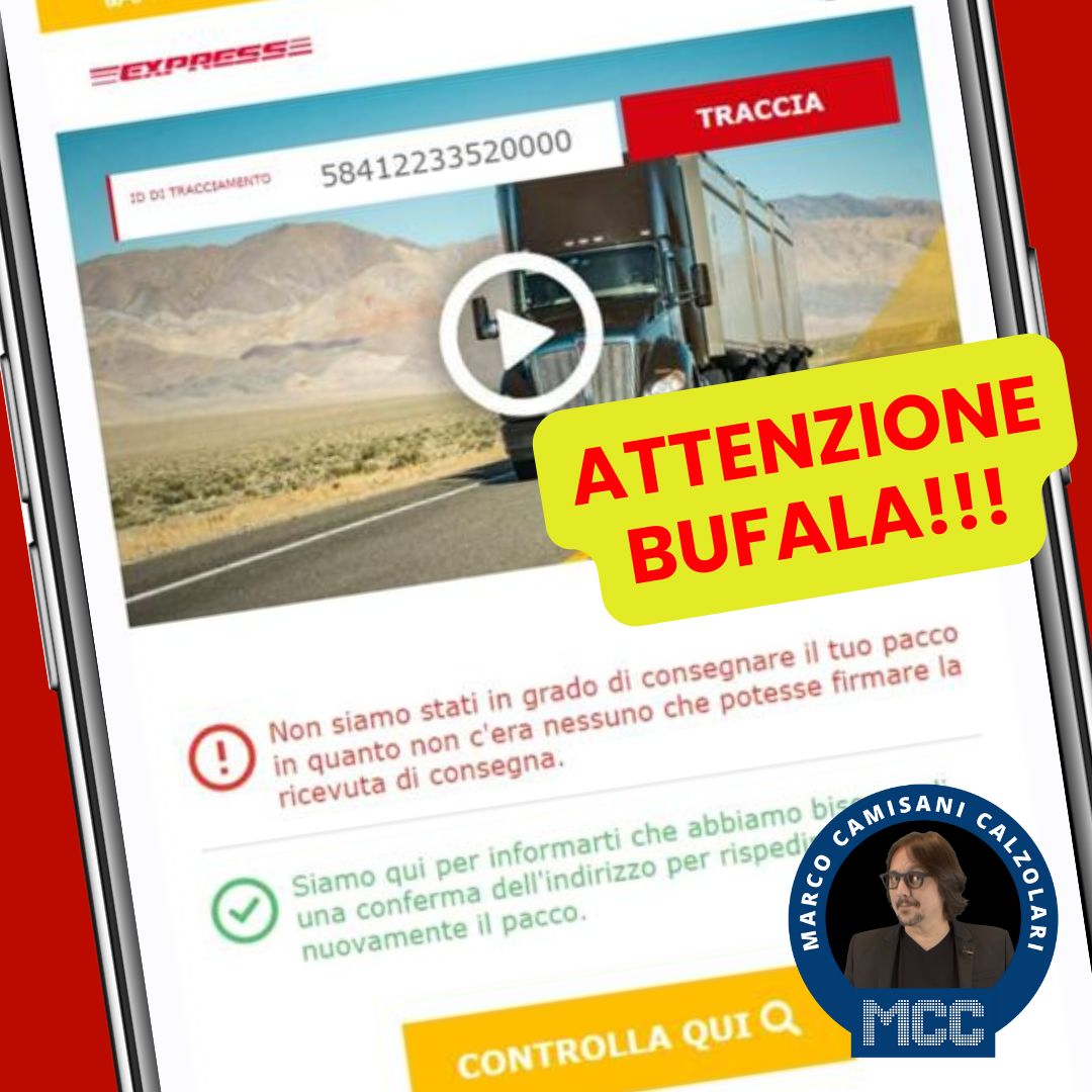 attenzione a questa diffusissima email bufala per la mancata consegna di un pacco 1