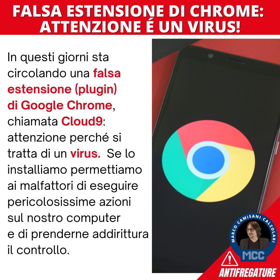 Falsa estensione Chrome Cloud9 1