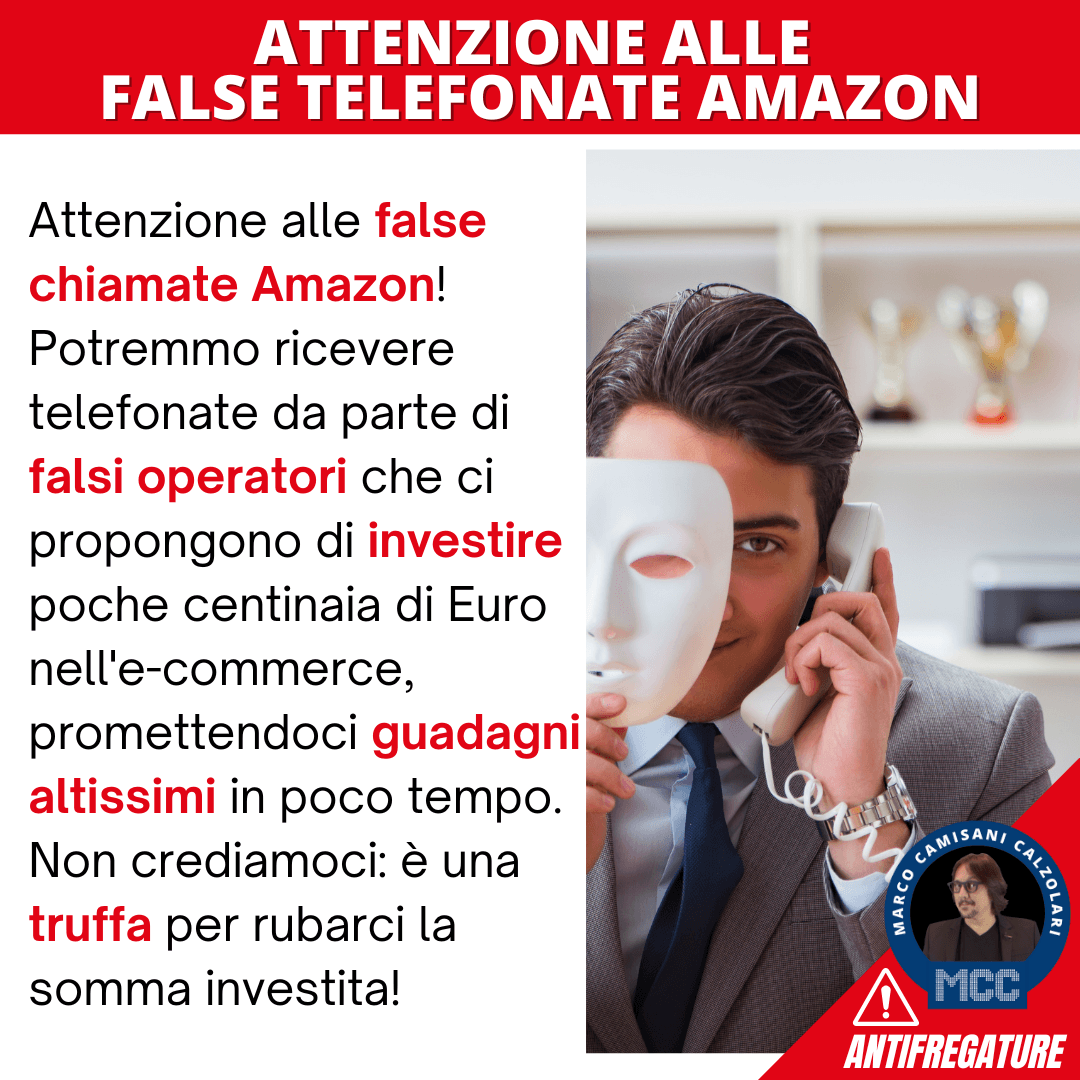 Attenzione alle truffe telefoniche Amazon 1 truffe telefoniche amazon 1