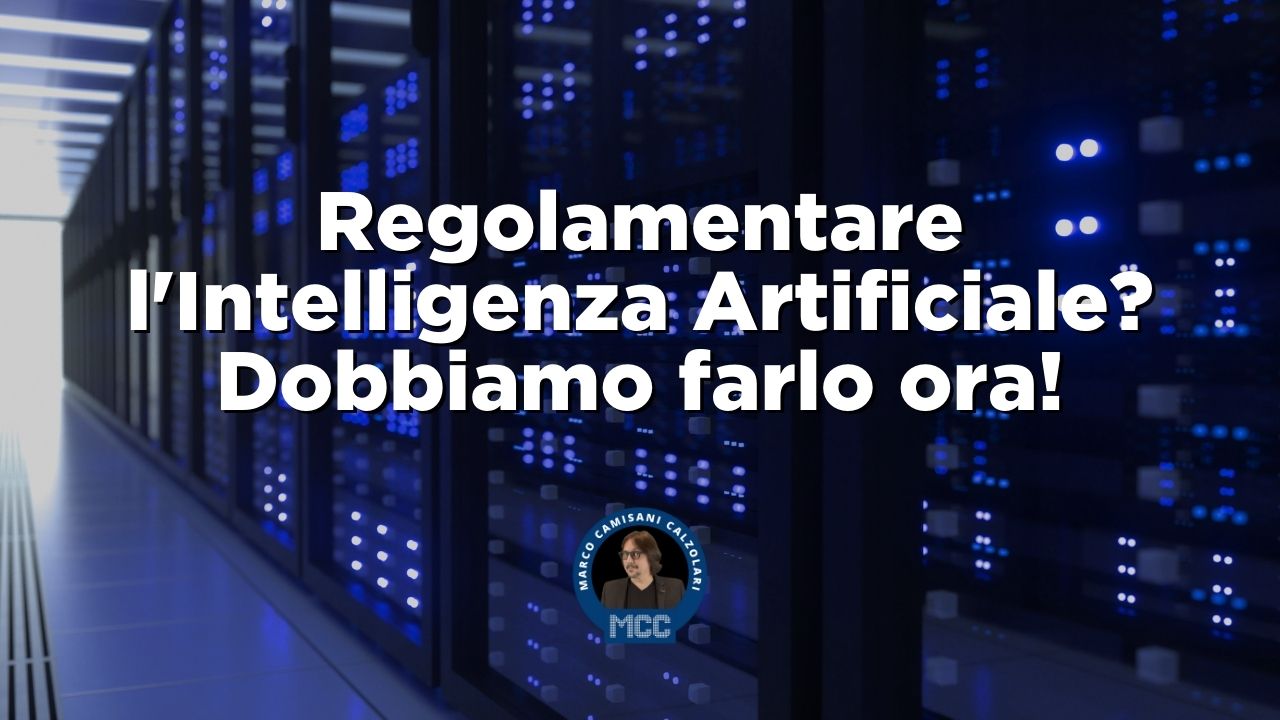 Regolamentare l'Intelligenza Artificiale? Dobbiamo farlo ora! 1 Intelligenza Artificiale e regole 1