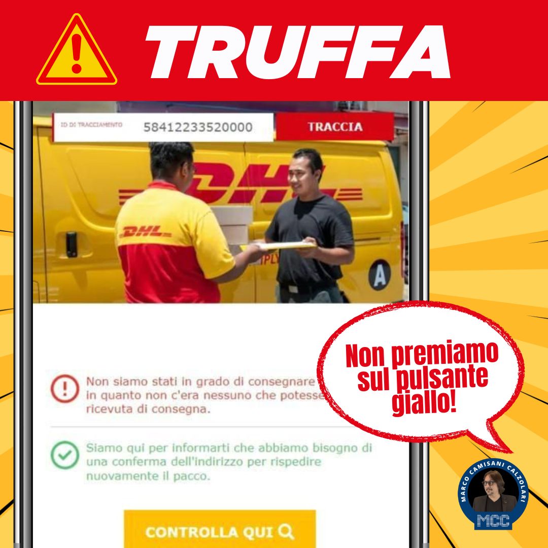 DHL, attenzione alla campagna di phishing 1 DHL attenzione alla campagna di phishing 1