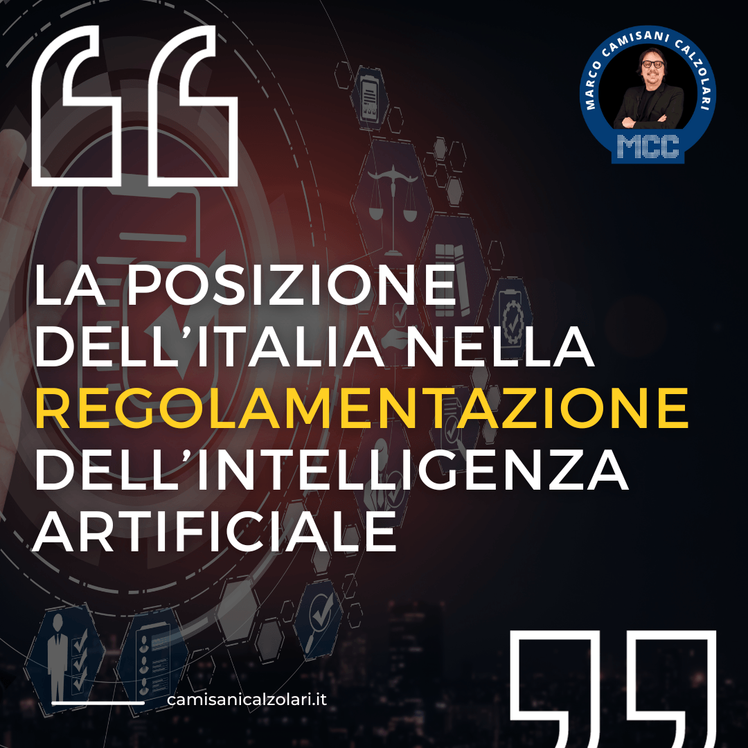 La posizione dell’Italia nella regolamentazione dell'Intelligenza Artificiale 1 La posizione dellItalia nella regolamentazione della AI 1