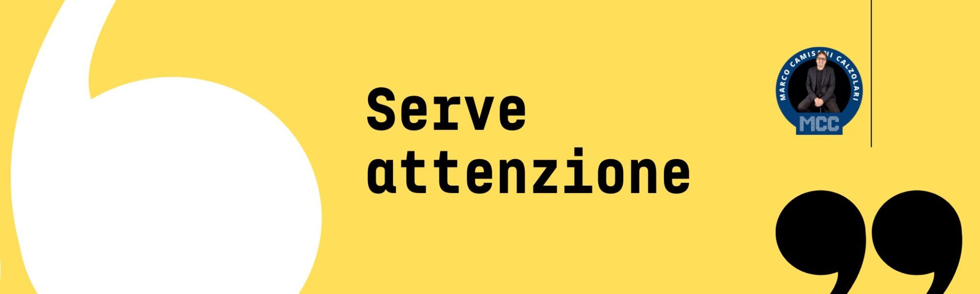 Serve attenzione per non perdere il patrimonio di conoscenza 1 MCC Quote Text Immagine di copertina per articolo di LinkedIn 1